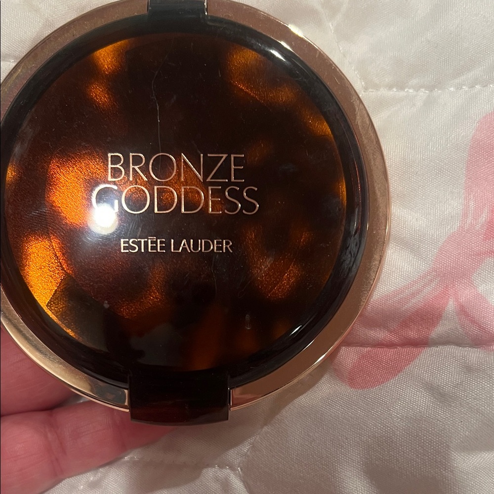 Estée Lauder Bronze Goddess Compact - Tortoiseshell Brown & Gold